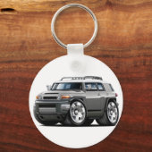 Fj Cruiser Gray Car Sleutelhanger (Voorkant)