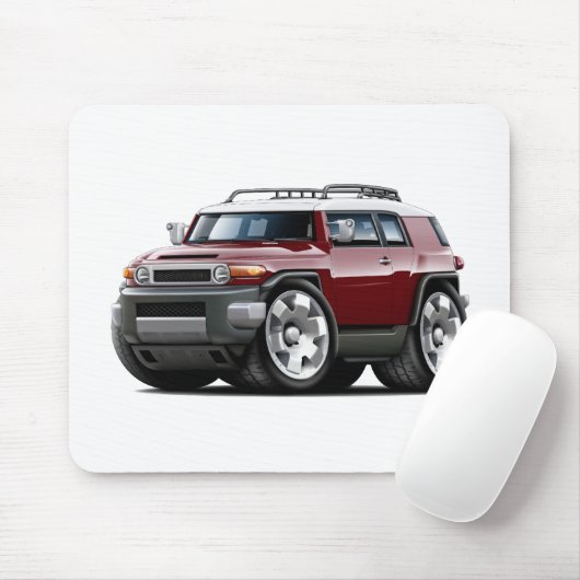 Fj Cruiser Maroon Car Muismat (Met muis)