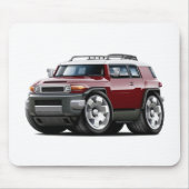 Fj Cruiser Maroon Car Muismat (Voorkant)