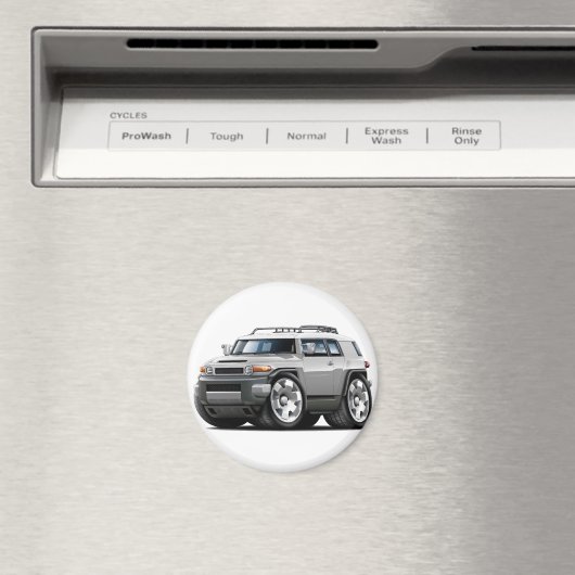 Fj Cruiser Silver Car Magneet (Insitu (Vaatwasser))