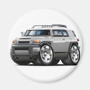 Fj Cruiser Silver Car Magneet