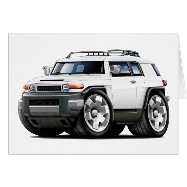 Fj Cruiser White Car (Voorkant Horizontaal)