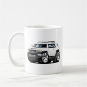 Fj Cruiser White Car Koffiemok (Links)