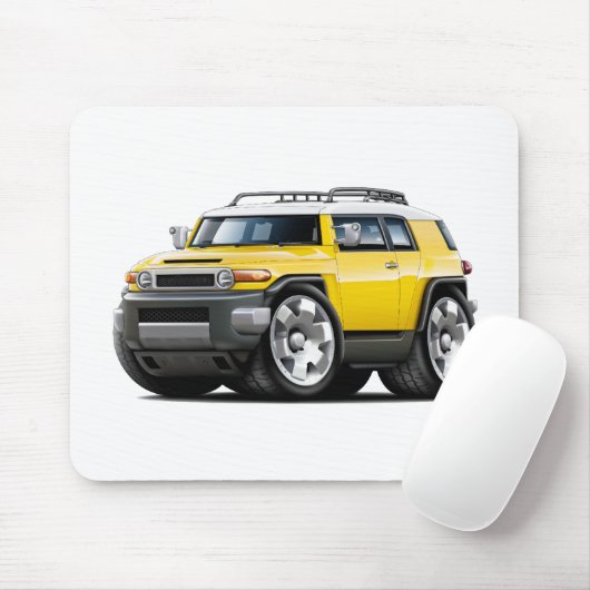 Fj Cruiser Yellow Car Muismat (Met muis)