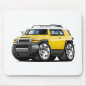 Fj Cruiser Yellow Car Muismat (Voorkant)