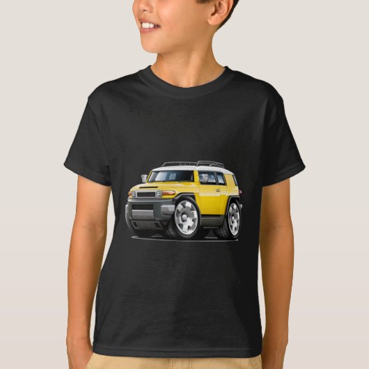 Fj Cruiser Yellow Car T-shirt (Voorkant)