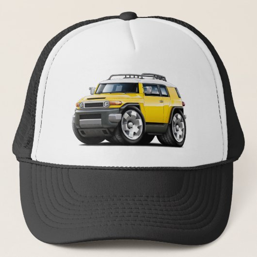 Fj Cruiser Yellow Car Trucker Pet (Voorkant)