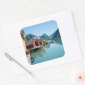 Fjærland en een fjord in Noorwegen sticker (Envelop)