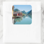 Fjærland en een fjord in Noorwegen sticker (Tas)