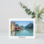 Fjærland en fjord, briefkaart grens Noorwegen (Staand voorkant)
