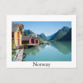 Fjærland en fjord, briefkaart grens Noorwegen (Voorkant)