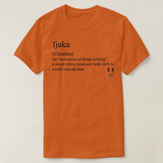 Fjaka accessoire van de verklaring van Coatian T-shirt (Design voorkant)