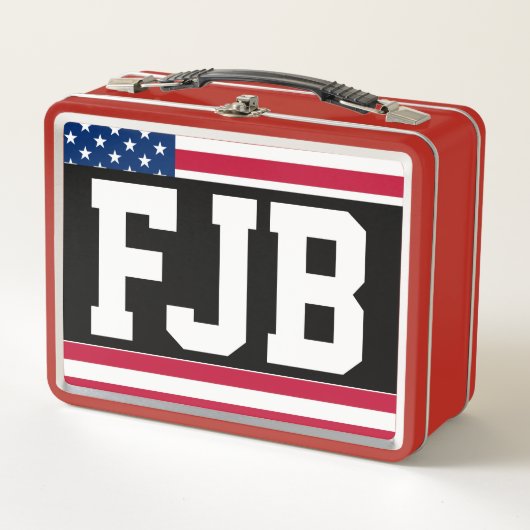 FJB BIDEN BRANDON RETRO METAL LUNCHBOXEN (Voorkant)