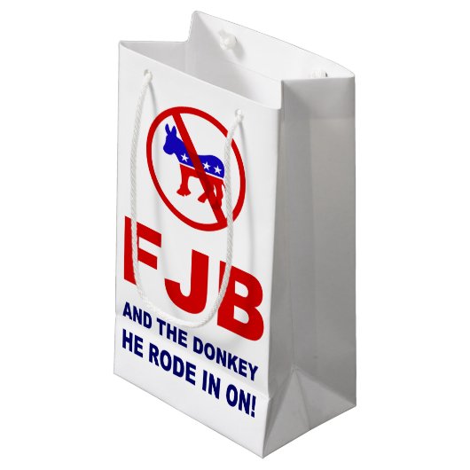 FJB en de ezel waar hij op reed. Klein Cadeauzakje (Voorkant Gekanteld)