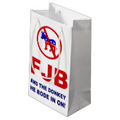 FJB en de ezel waar hij op reed. Klein Cadeauzakje (Achterkant Gekanteld)