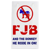 FJB en de ezel waar hij op reed. Klein Cadeauzakje (Voorkant)