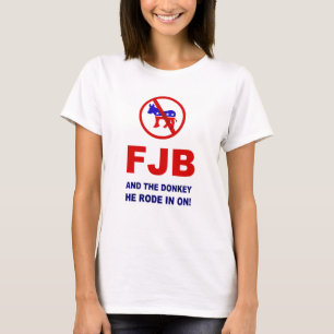 FJB en de ezel waar hij op reed. T-shirt
