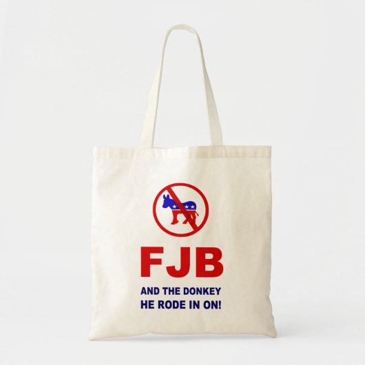 FJB en de ezel waar hij op reed. Tote Bag (Voorkant)