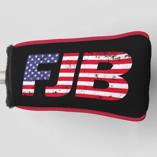 FJB grappige anti joe Biden pro troef 2024 Golfheadcover (Voorkant)