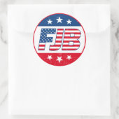 FJB grappige anti joe Biden Trump 2024 verkiezing Ronde Sticker (Tas)