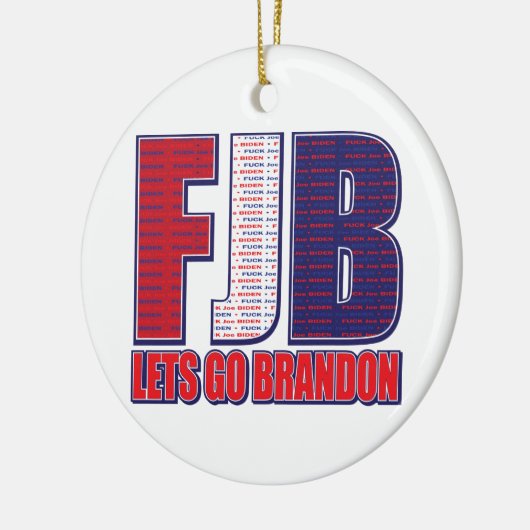 FJB - Lets Go Brandon Keramisch Ornament (Links)
