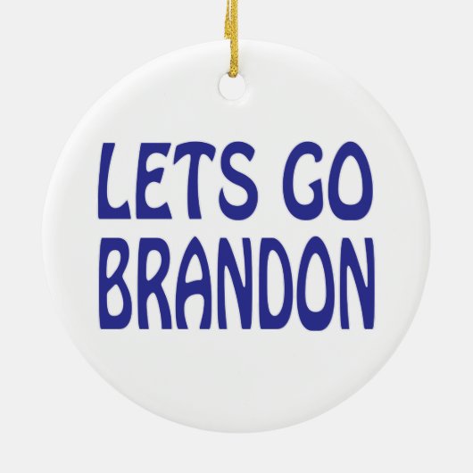 FJB - Lets Go Brandon Keramisch Ornament (Achterkant)