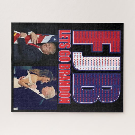 FJB - Lets Go Brandon Legpuzzel (Horizontaal)