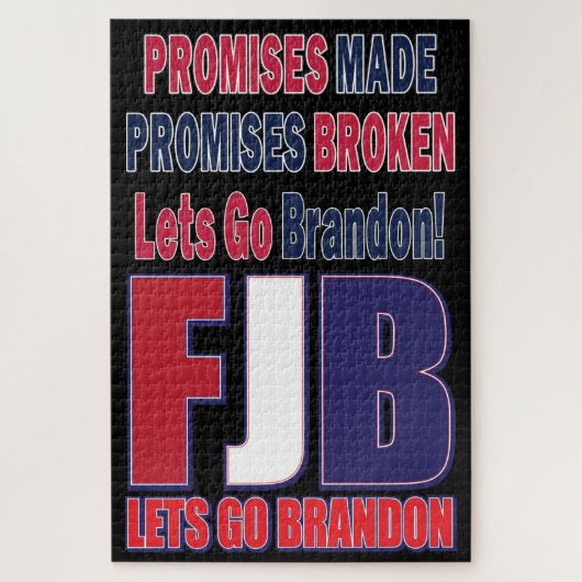 FJB - Lets Go Brandon Legpuzzel (Verticaal)