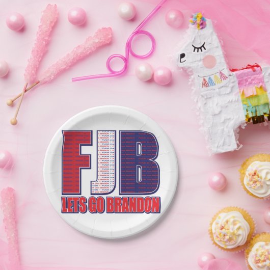 FJB - Lets Go Brandon Papieren Bordje (Feest)