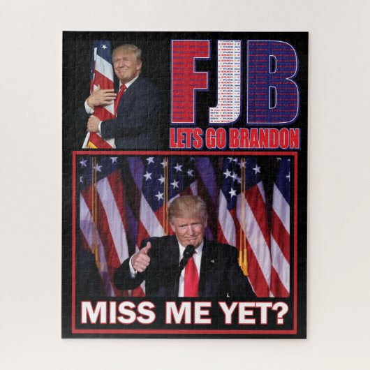 FJB - Lets Go Brandon - President Trump Legpuzzel (Verticaal)