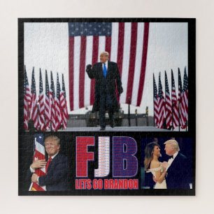 FJB - Lets Go Brandon - President Trump Legpuzzel
