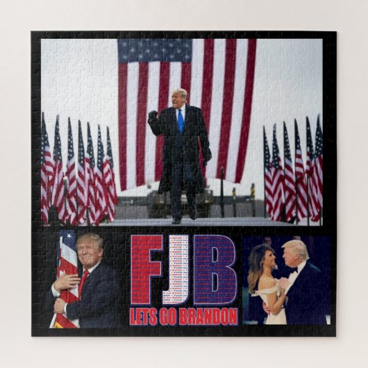 FJB - Lets Go Brandon - President Trump Legpuzzel (Verticaal)