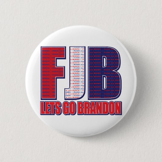 FJB—Lets-Go-Brandon Ronde Button 5,7 Cm (Voorkant)