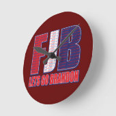 FJB Lets Go Brandon Ronde Klok (Hoek)