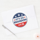 FJB-Let's Go Brandon Ronde Sticker (Envelop)