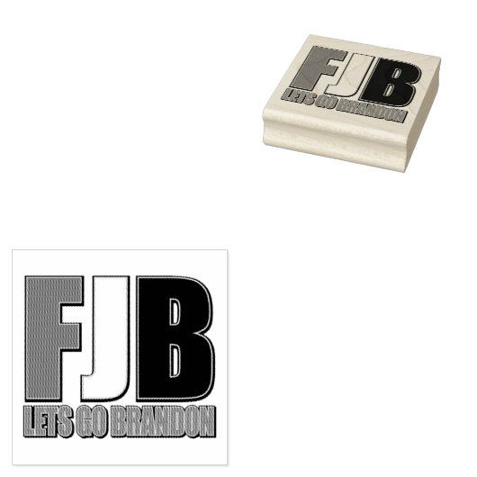 FJB Lets Go Brandon Rubberstempel (Gestempeld)