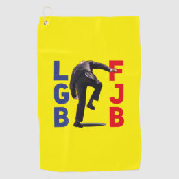 FJB LTGB Laten we gaan Brandon grappige anti-Biden Golfhanddoek