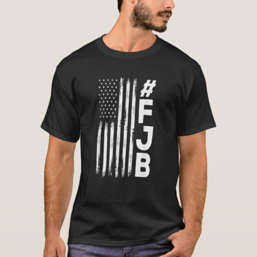 FJB Pro America Distress Flag F Biden FJB TSh T-shirt (Voorkant)