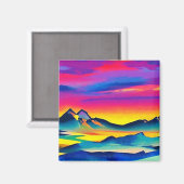 Fjellandskap 10 magneet (Voorkant / Achterkant)