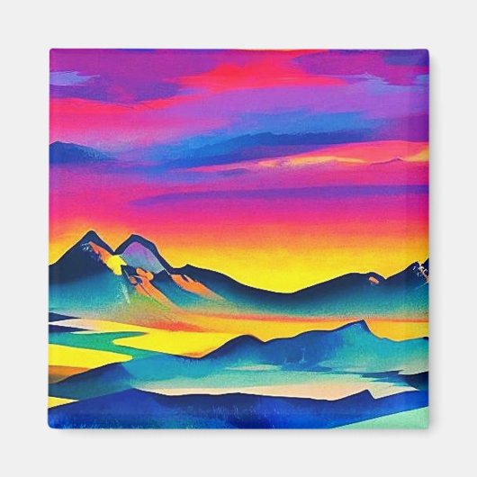 Fjellandskap 10 magneet (Voorkant)