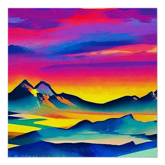 Fjellandskap 10 perfect poster (Voorkant)