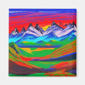 Fjellandskap 8 magneet (Voorkant)