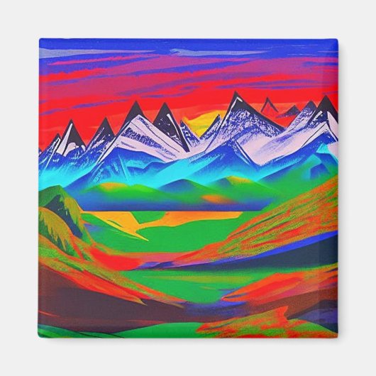 Fjellandskap 8 magneet (Voorkant)