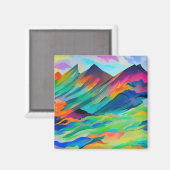 Fjellandskap 9 magneet (Voorkant / Achterkant)