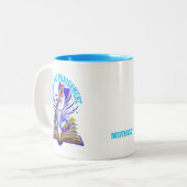 Fjodor Dostojevski, citaat misdaad en straf Tweekleurige Koffiemok (Voorkant links)