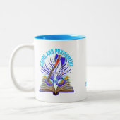 Fjodor Dostojevski, citaat misdaad en straf Tweekleurige Koffiemok (Links)