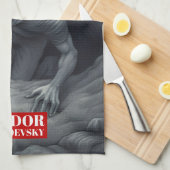 Fjodor Dostojevski citeert Russische schrijvers Theedoek (Quarter Fold)