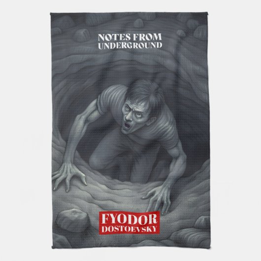 Fjodor Dostojevski citeert Russische schrijvers Theedoek (Verticaal)