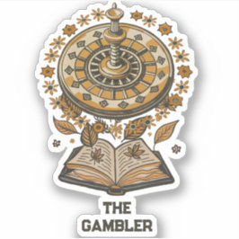 Fjodor Dostojevski, de gokker citaat Sticker