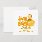 Fjodor Dostojevski - Geometrische elegante stijl (Voorkant / Achterkant)